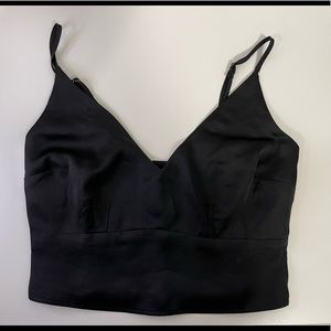Abercrombie Satin crop top